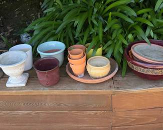 Assorted Ceramic and Terracotta Planters