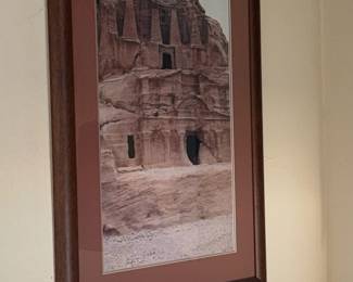 Framed Photograph of Petra, Jordan