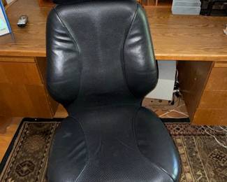 Black Leather Executive Office Chair