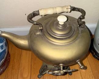 Brass Samovar Tea Kettle with Stand