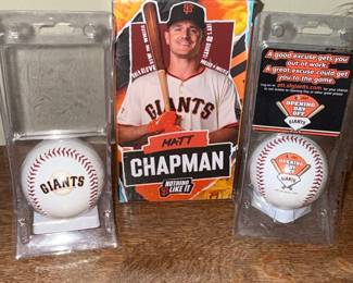 Matt Chapman San Francisco Giants "Opening Day Off" Baseball and Bobblehead Box