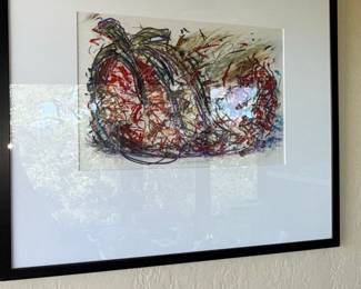 Abstract Artwork "Pumpkin" by Peter Max (1993)