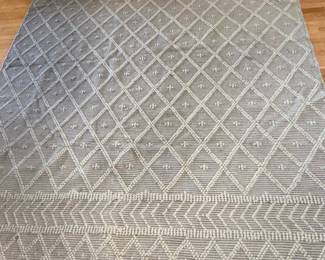 Hauteloom Fondi Boho Hand Woven Wool High Low Textured Area Rug