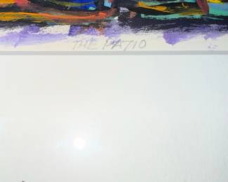 The Patio by Arthur Hull, Signed Lithograph