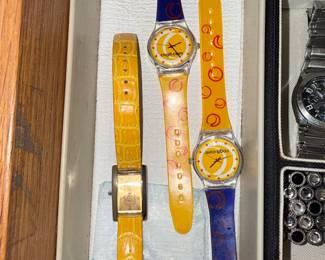 Cogit.com Swatch-style Watches (3) and Unknown Rectangular Watch (1)