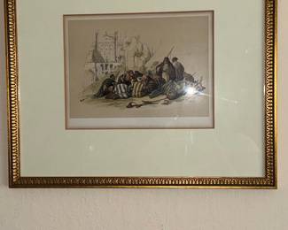 Conference of Arabs, "The Tomb of the Kings" lithograph