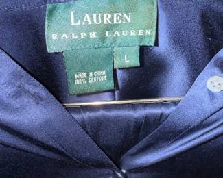 Ralph Lauren Lauren Silk Button-Up Shirt