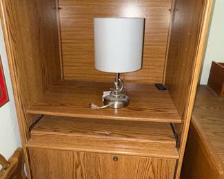 Oak Veneer Media Console/Storage Unit