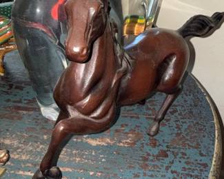 Bronze Horse Sculpture - Japanese Style