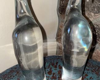 Glass Bird Sculptures (Pair)