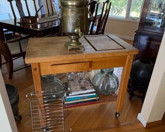 Brass Samovar with Decorative Engravings