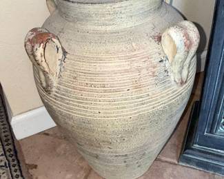 Terracotta Amphora Vase with Handles