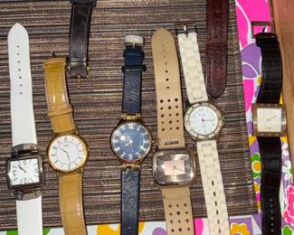 Assorted Women's and Men's Wristwatches including Seiko, Anne Klein, Nine West, and Givenchy