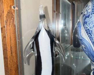 Murano Glass Penguin Sculpture