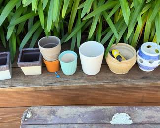 Assorted Ceramic and Terracotta Planters