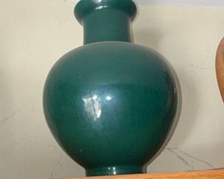 Emerald Green Glazed Chinese Style Vase