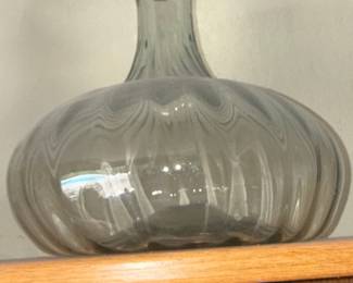 Art Glass Melon Form Vase