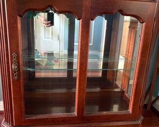 Small wood display cabinet 