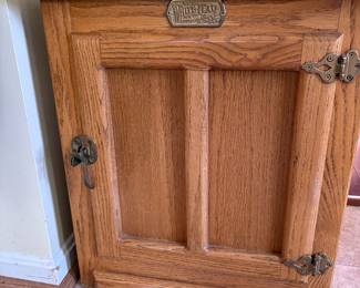 White Clad Wood Ice Chest