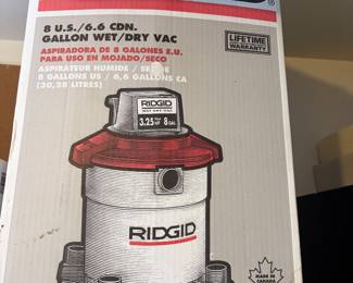 Ridgid wet/dry vac