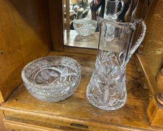 Brilliant period American cut glass 