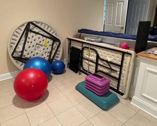 Folding Tables, Exercise Equipment