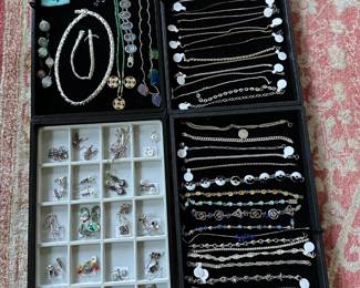 Sterling Silver Bracelets, Necklaces & Earrings, Tiffany Sterling Silver Pens