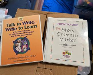 Teaching Guides - Talk to the Write - Write to Learn & The Story Grammar Marker