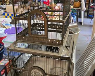 Antique bird cage very cool