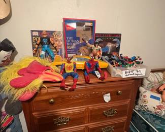 Vintage Wrestlers, Action Figures, Broyhill Dresser