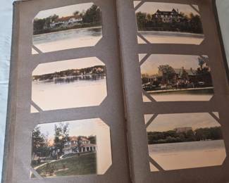 Post card album and cards
