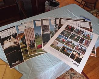 Timken vintage calendars