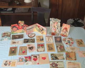 Antique Valentine post cards/cards