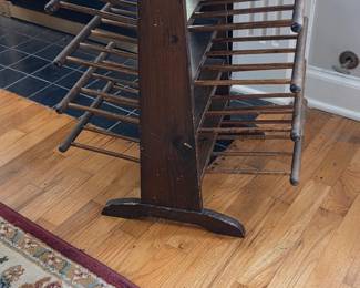 Side table magazine/record tree rack