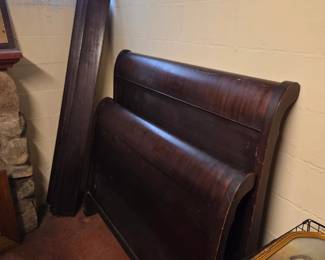 Old sleigh bed frame