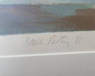 Itzchak Tarkay La Bella Ver#1   16" by 12 1/4"   watercolor over serigraph Line Drawing on wove paper. Signed in pencil