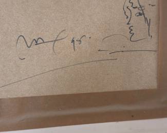 Peter Max signed with bust.