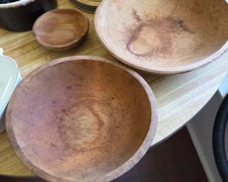 Old wooden bowls