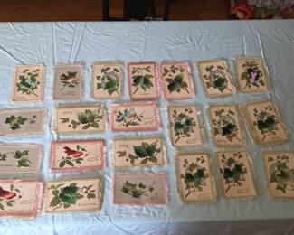 Embroidered Christmas cards