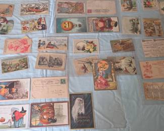 Old Halloween post cards