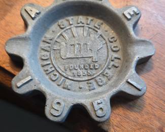 Michigan State College ashtray 1951