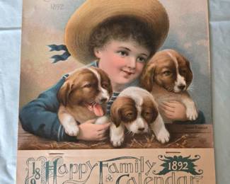 1892 Happy Family Calendar