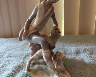 "Shepherd Boy with Dog Figurine 4659, Lladro Collection with Original Boxes