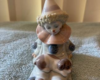 "Pierrot with Puppy" 5278, Lladro Collection with Original Boxes