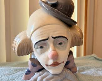 "Pensive Clown" 5130, Lladro Collection with Original Boxes
