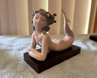 Lladro Fantasy Mermaid Figurine, 1414,  Lladro Collection with Original Boxes