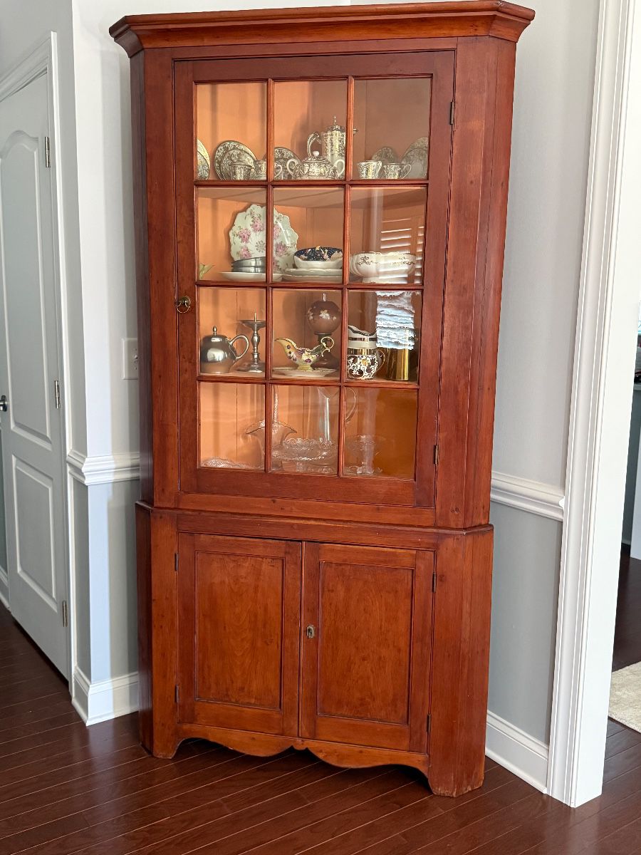 Antique corner cabinet