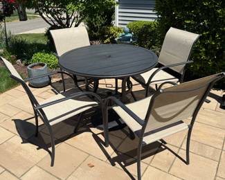 Five piece outdoor dining set