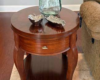 Oval end table