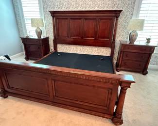 Thomasville King bed and Adjustable King frame